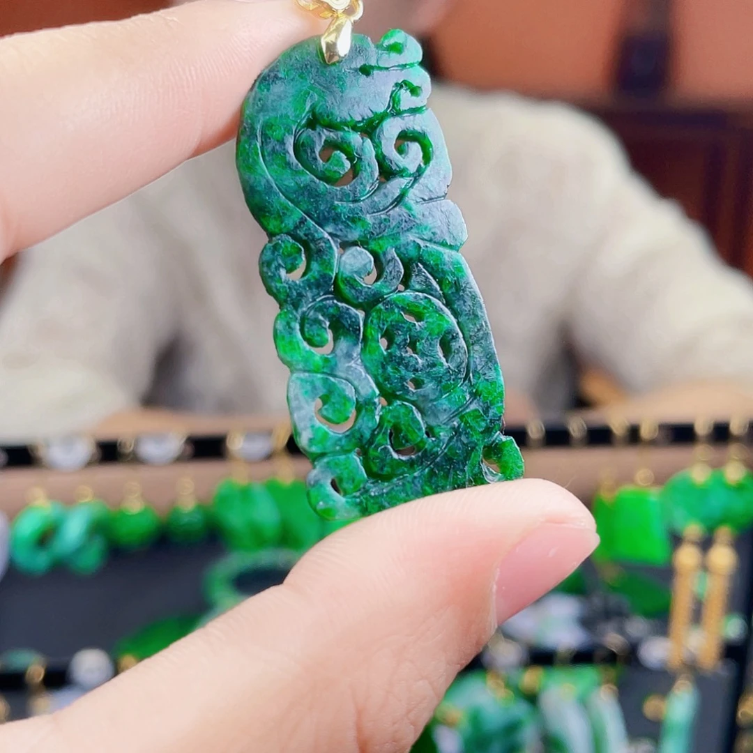 翡翠未镶嵌耳饰饰品