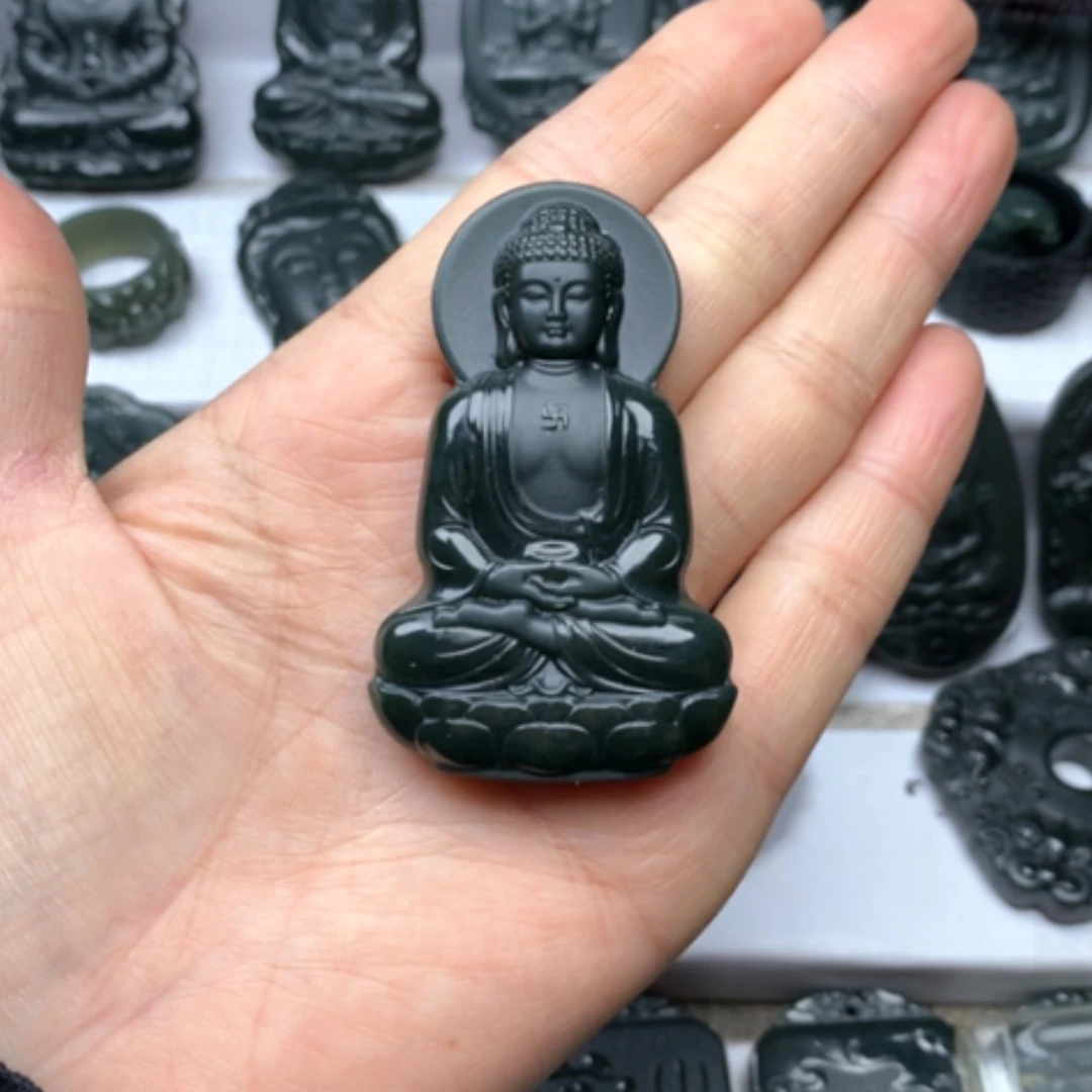 【闪购商品】和田玉颈饰未镶嵌双面雕刻