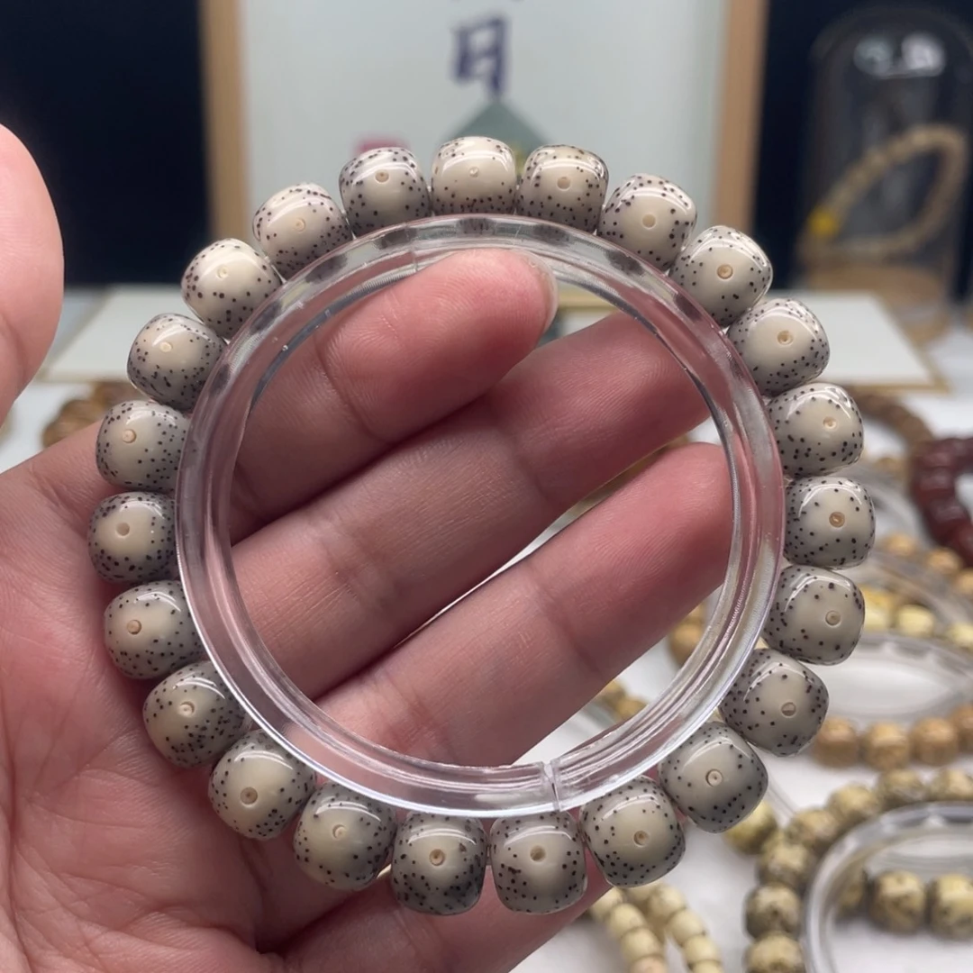 星月菩提手串奶奶灰9/10