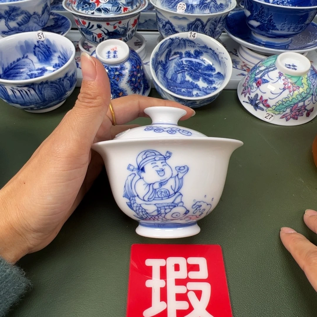 陶瓷景德镇纯手工纯手绘茶具木木84