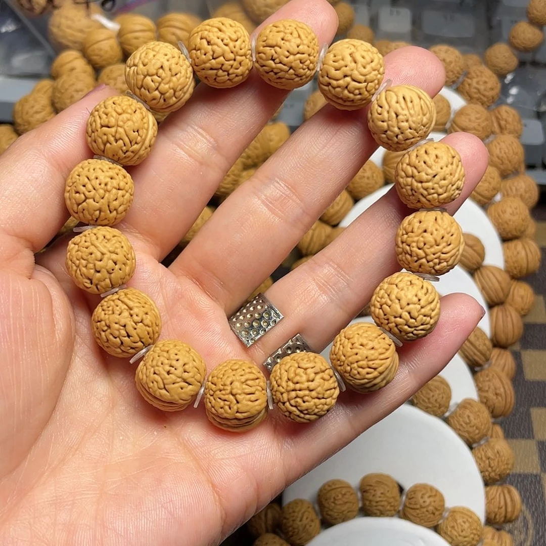 桃木桃核手串15+金刚纹