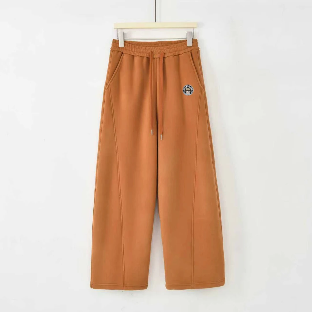 YOUYOU-[立体修饰]2025秋冬新款休闲百搭加厚毛弯刀裤GL-FD218