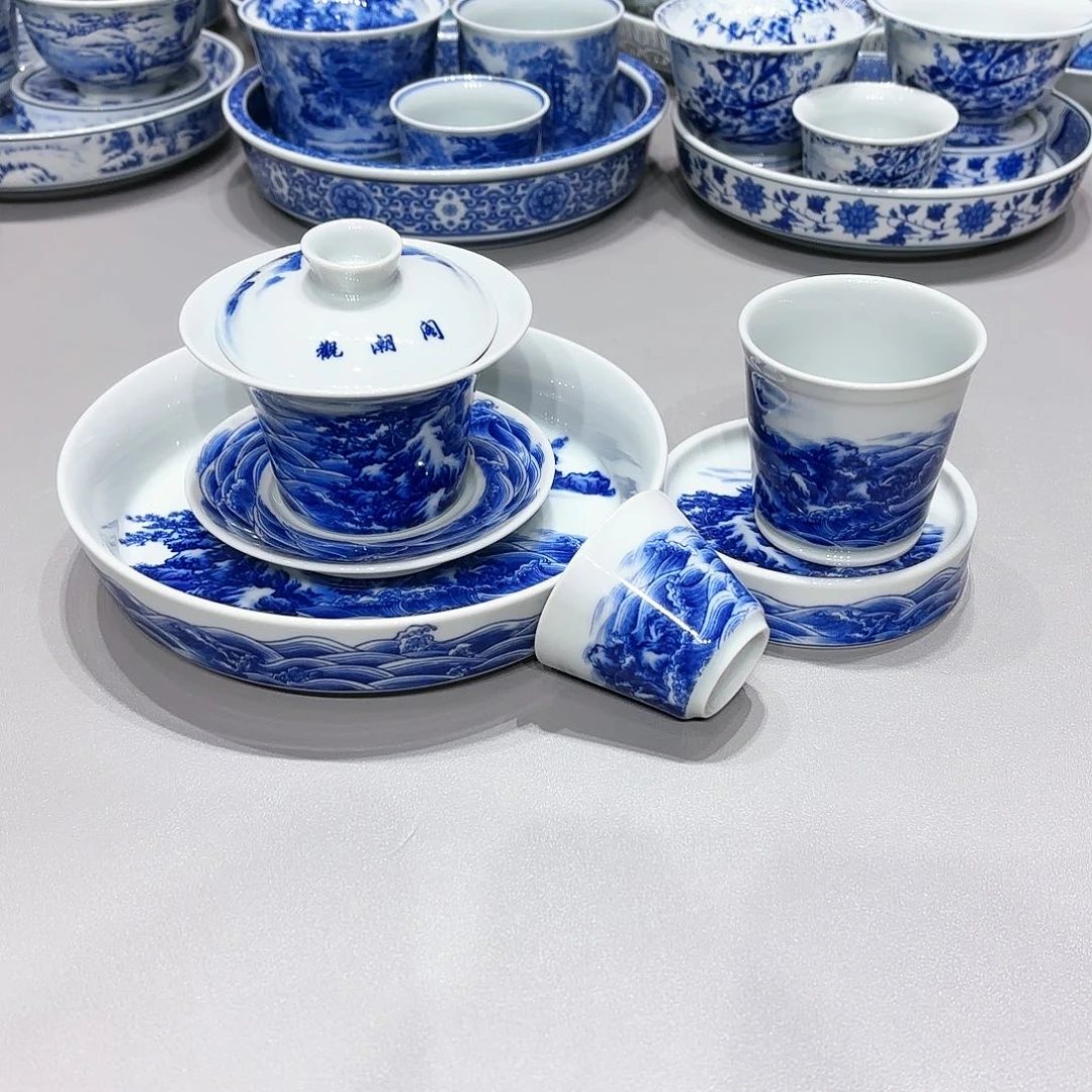 盖碗景德镇高温茶具