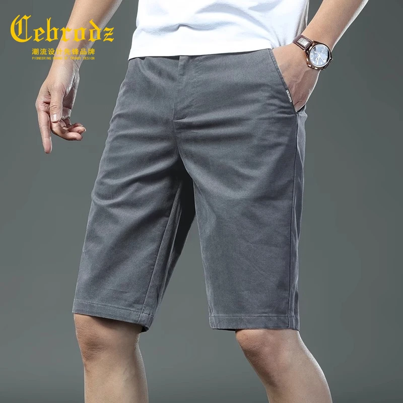 法国Cebrodz高端休闲短裤男士夏季2025新款宽松外穿五分裤子潮牌