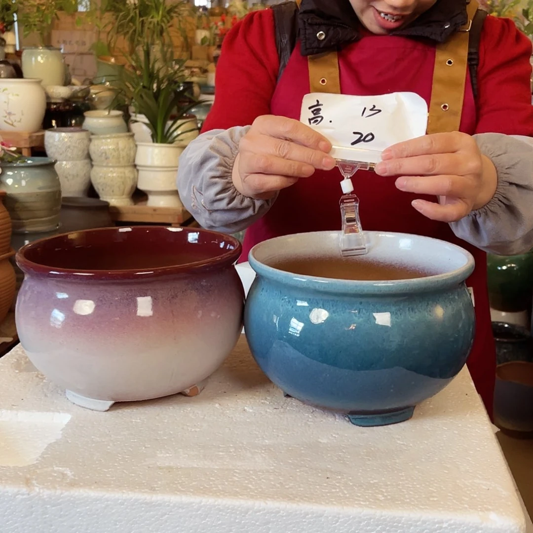 紫砂花盆高度13口径20