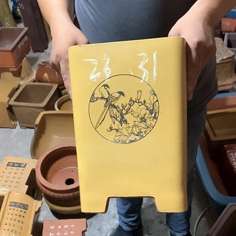 紫砂花盆手工制作
