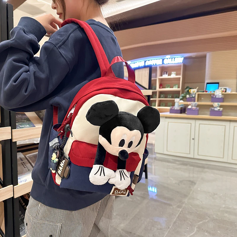 幼儿园书包卡通米奇双肩包男孩儿童出游女孩轻便大容量背包春游