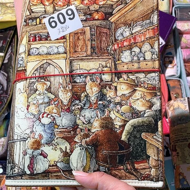 织绣小*蓝A5 活页不要纸609。