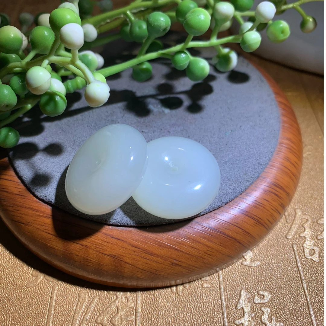 正宗天然和田玉30平安扣男女同款气质百搭款多样性发货拍一发一