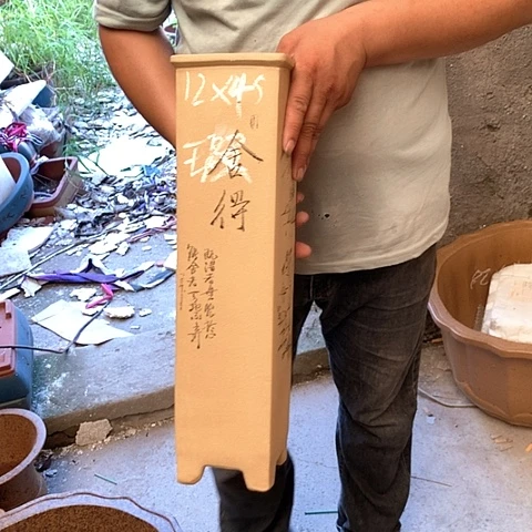 紫砂花盆手工制作