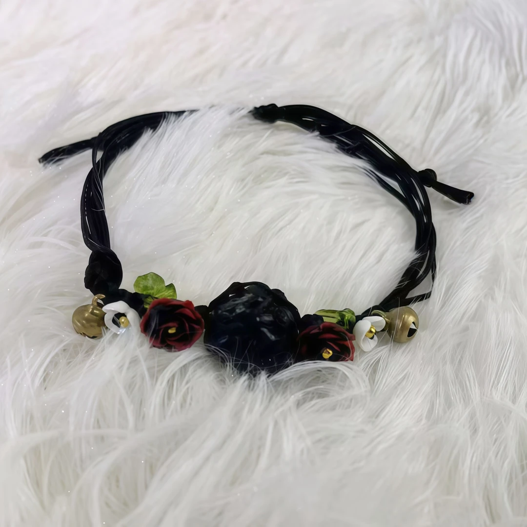 森系暗黑系手工气质黑色复古法式晴水饰品店铺