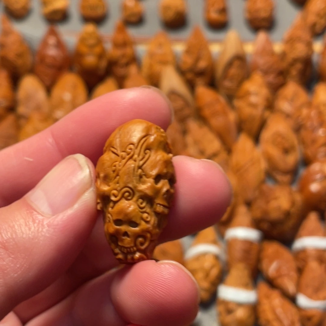 橄榄核手串/手链骷髅三通2