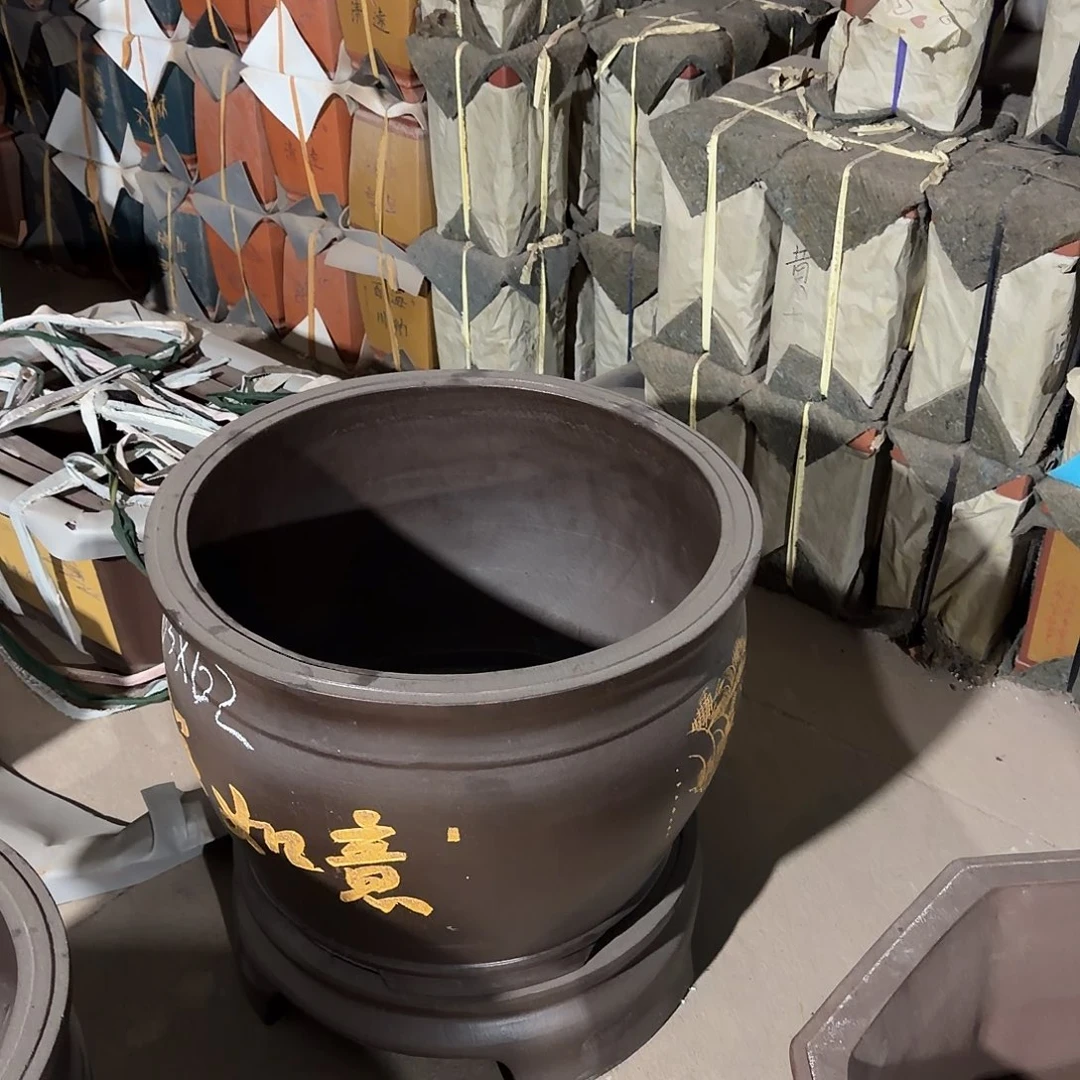 玉***走紫砂花盆圆盆大号不要底座