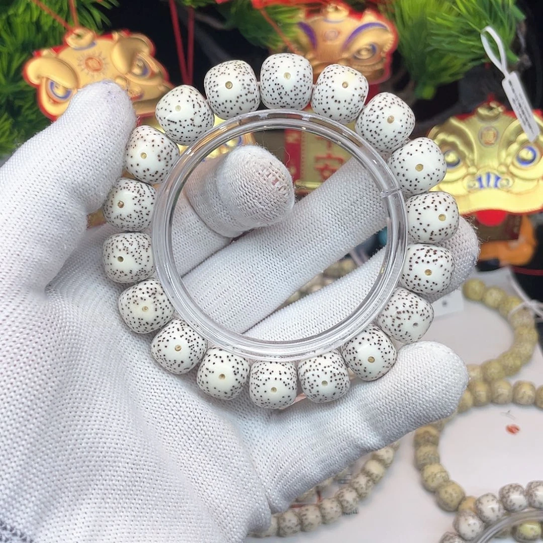 星月菩提手串13/12原白大尺寸单圈