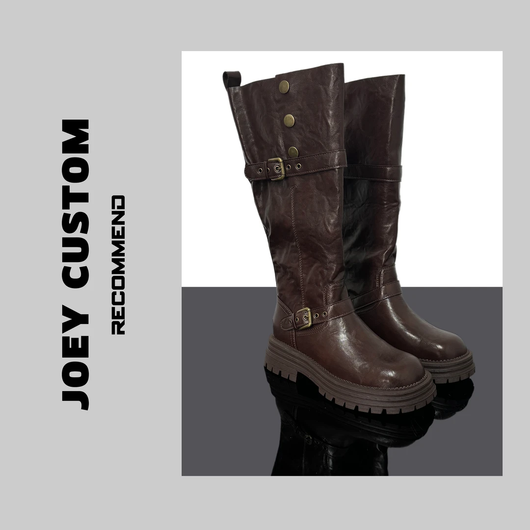 【JOEY】冬季新品韩版气质款显瘦保暖时装靴女中筒靴  89271