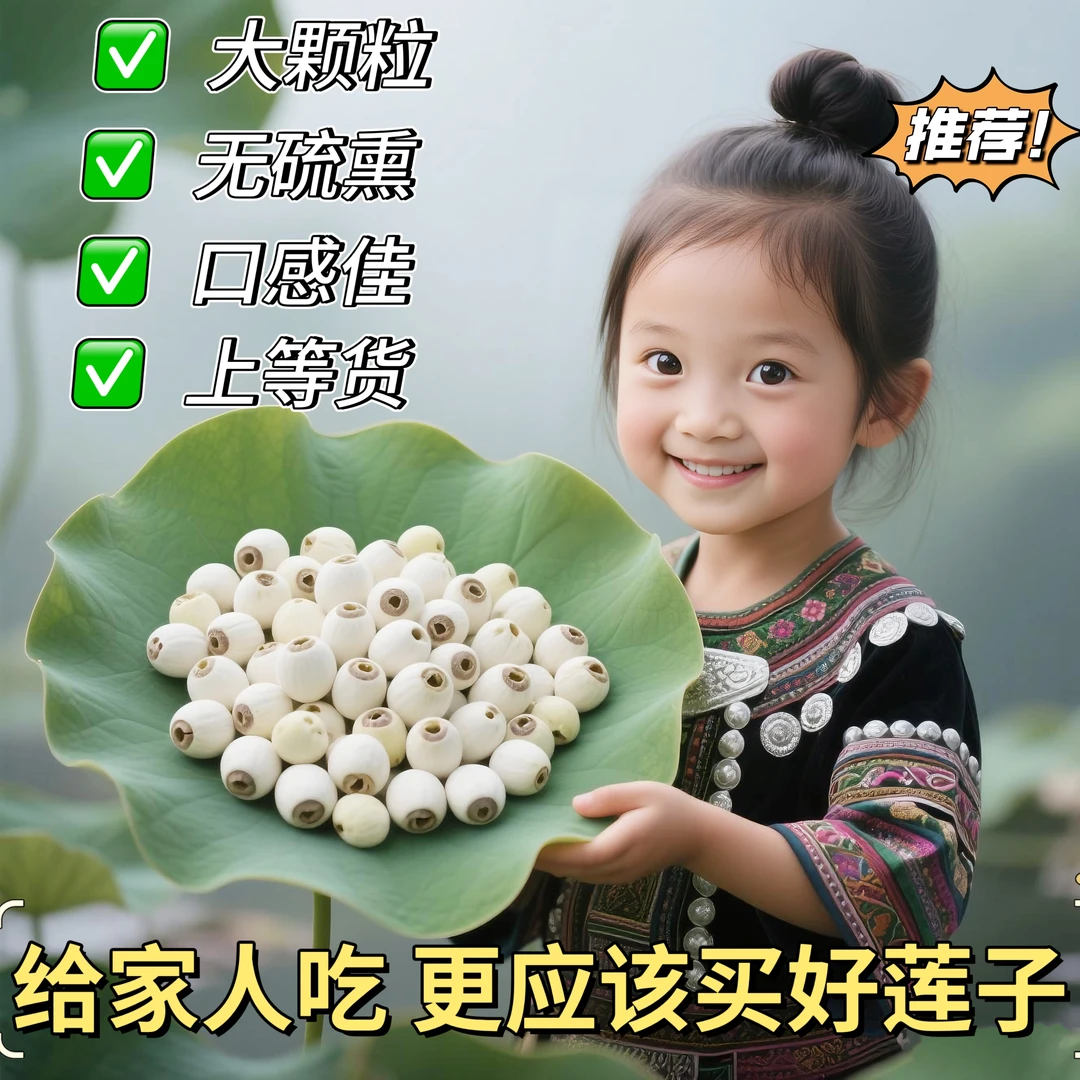 去芯莲子正宗特级干货特大无硫煲汤煮粥2025年食材银耳莲子羹农家