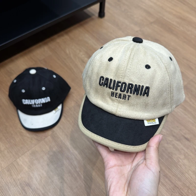 短檐鸭舌帽男女童字母刺绣防晒帽春秋薄款休闲百搭宝宝帽子棒球帽