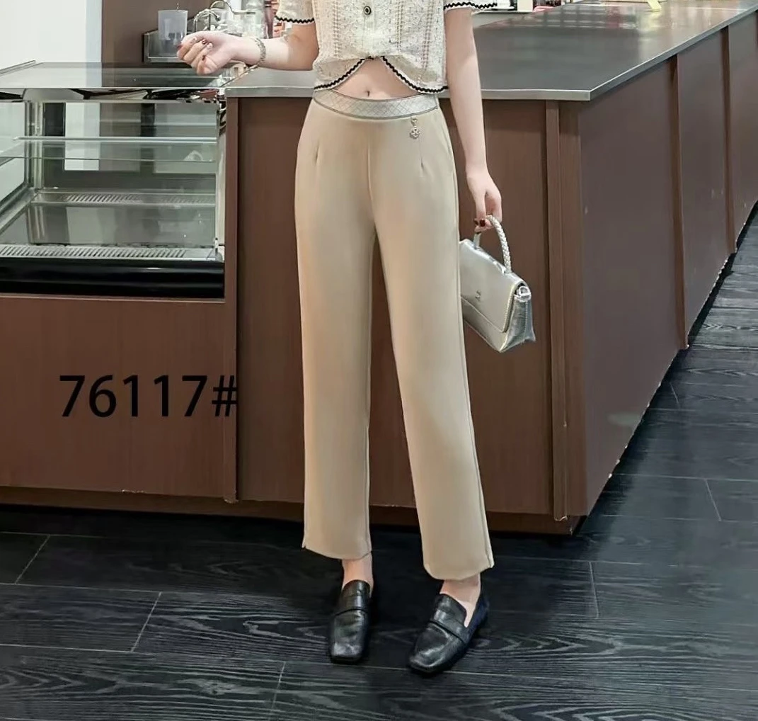 76117新款时尚夏季烟管裤