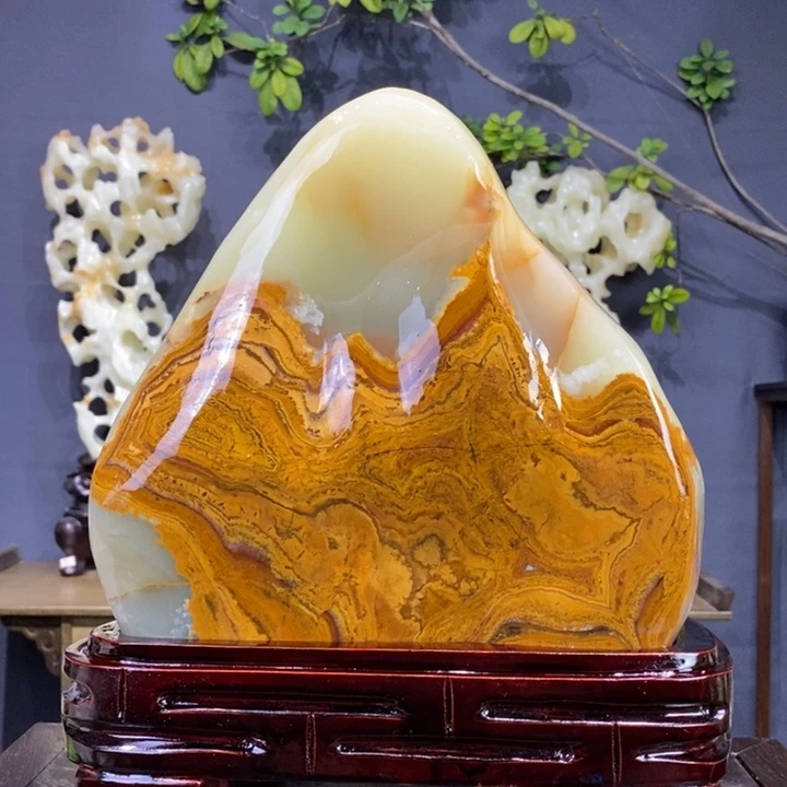 石材精品古青石摆件