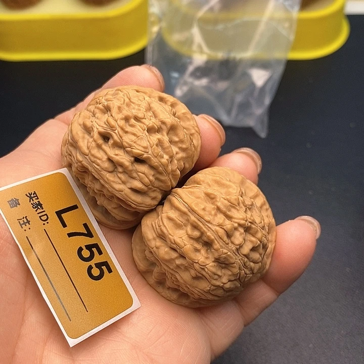 文玩核桃把件白狮4.0
