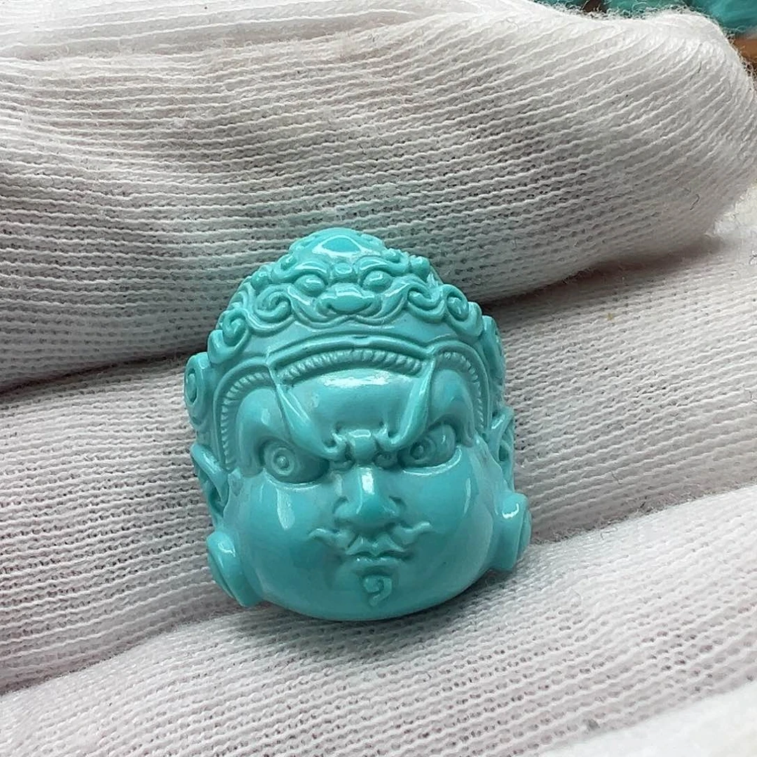 绿松石黄财神 未镶嵌