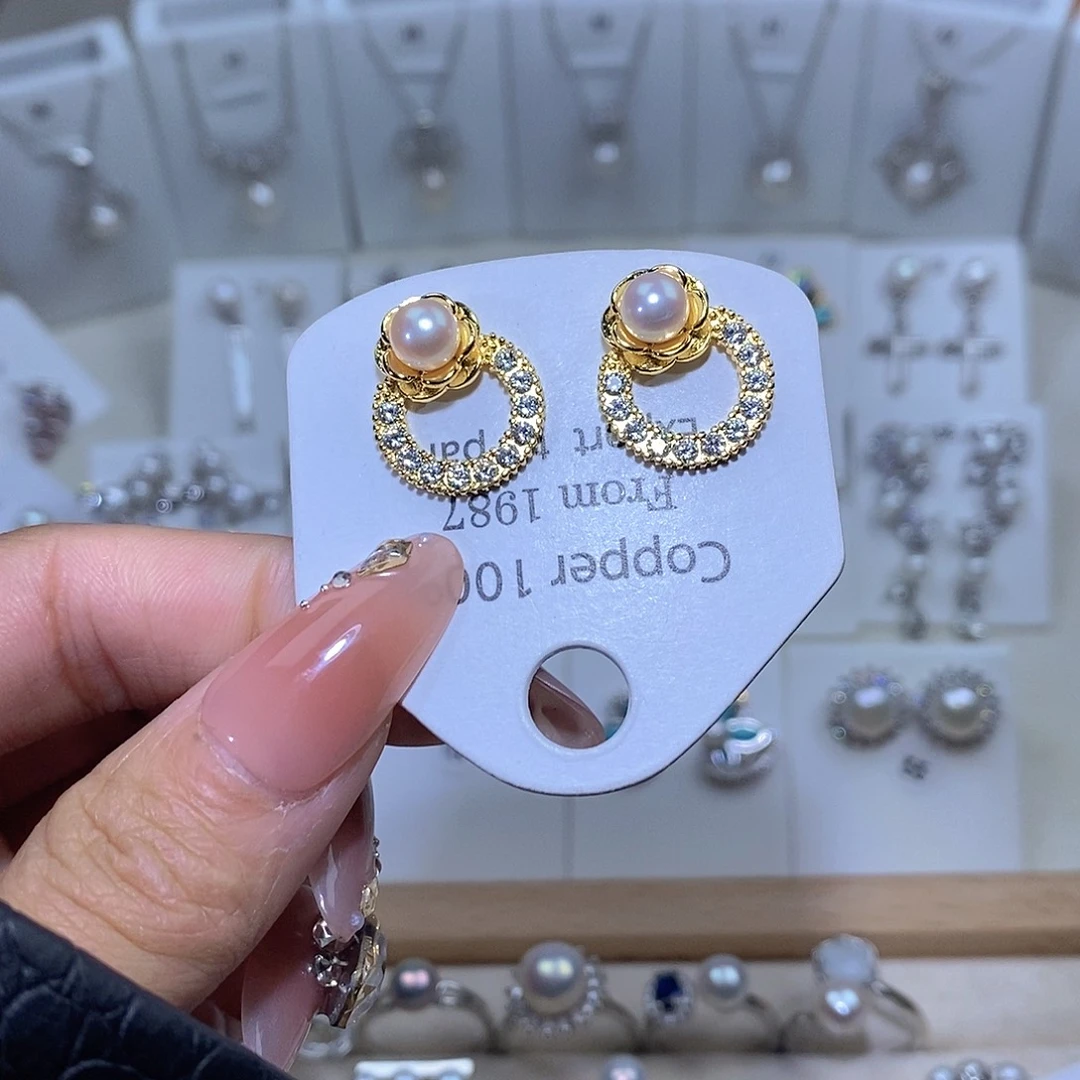 耳饰未镶嵌淡水珍珠