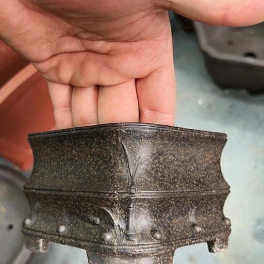 紫砂花盆漂亮漂亮