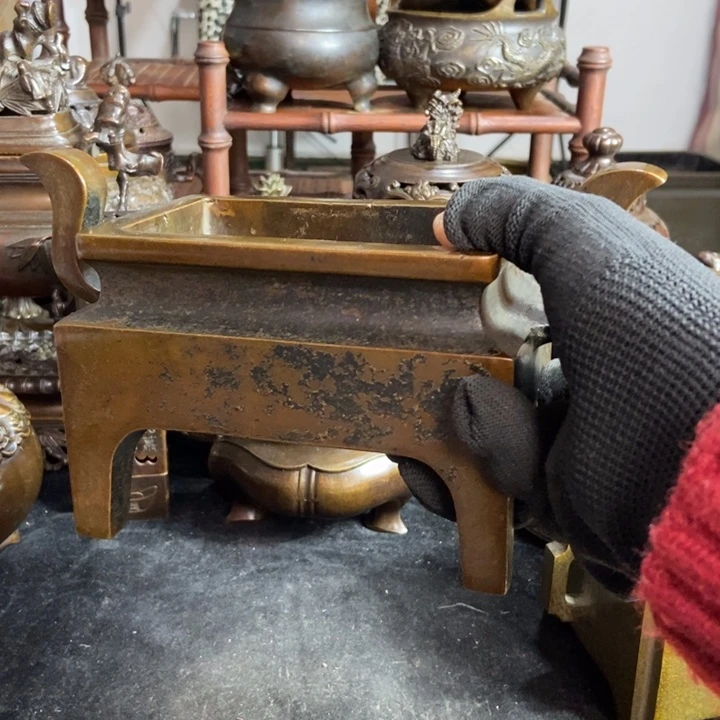 宗铜器工艺品摆件香炉摆件