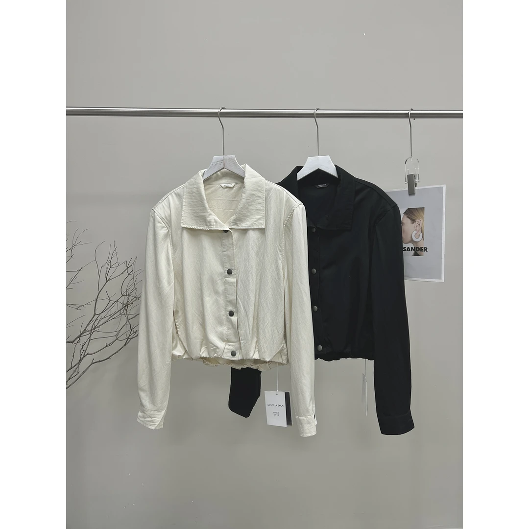 花苞下摆短款外套24-1080（清）