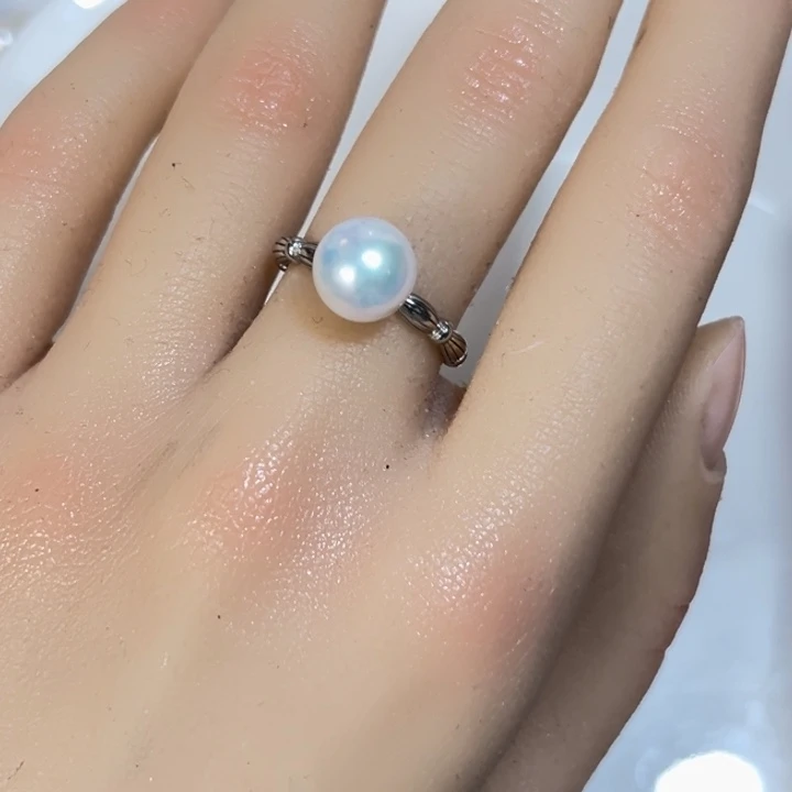 淡水珍珠颈饰银S925镶嵌