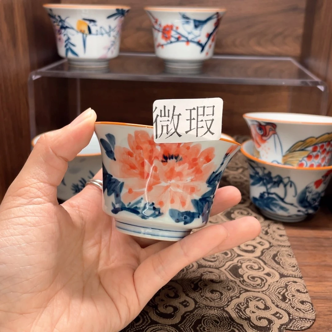 微瑕釉下彩纯手绘