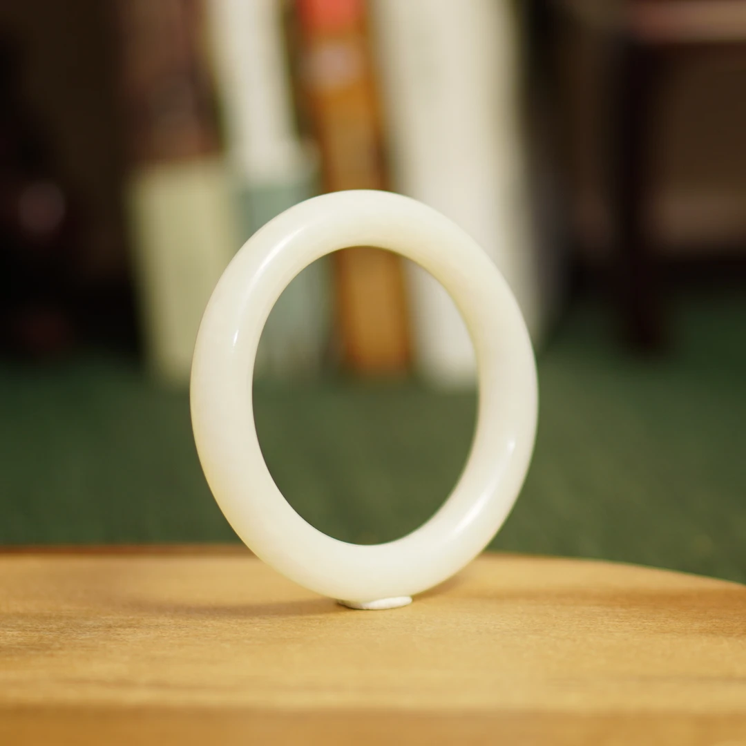 20世纪和田玉手镯/HY061608/金玉良缘/槐荫山房