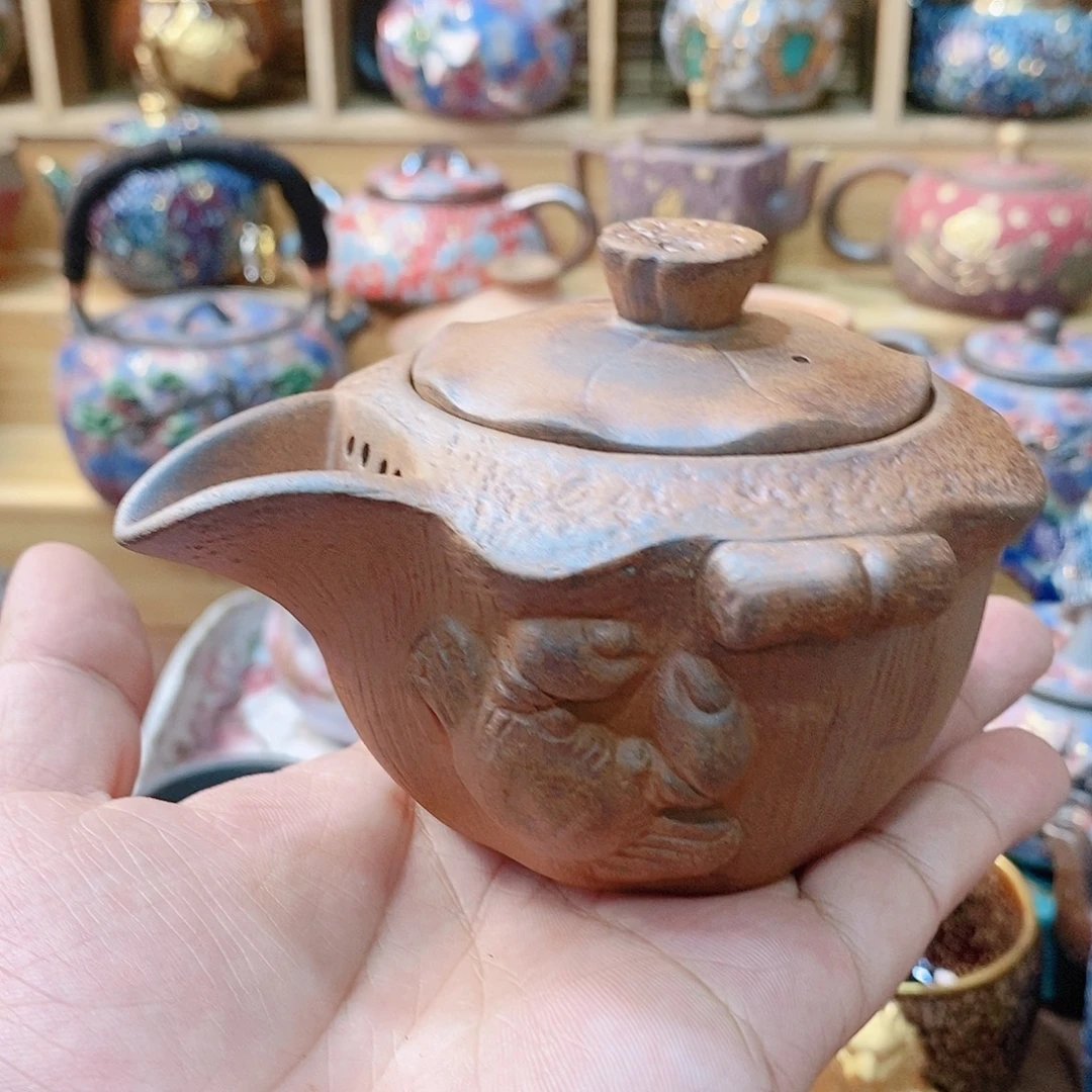 粗陶志野柴烧茶器