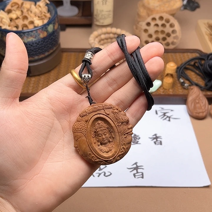 檀香木手串/手链一念之间 吊坠