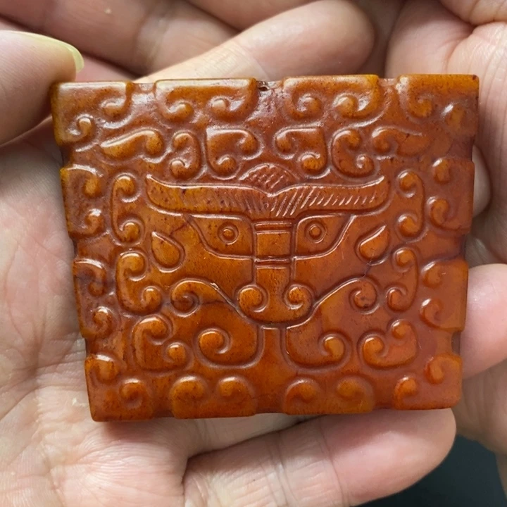 白玉菩提吊坠摆件