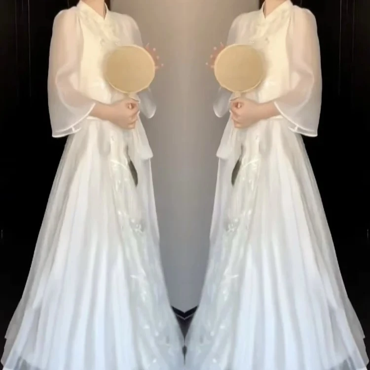 复古时尚气质国风新中式套装夏季新款优雅小个子上衣半身裙两件套