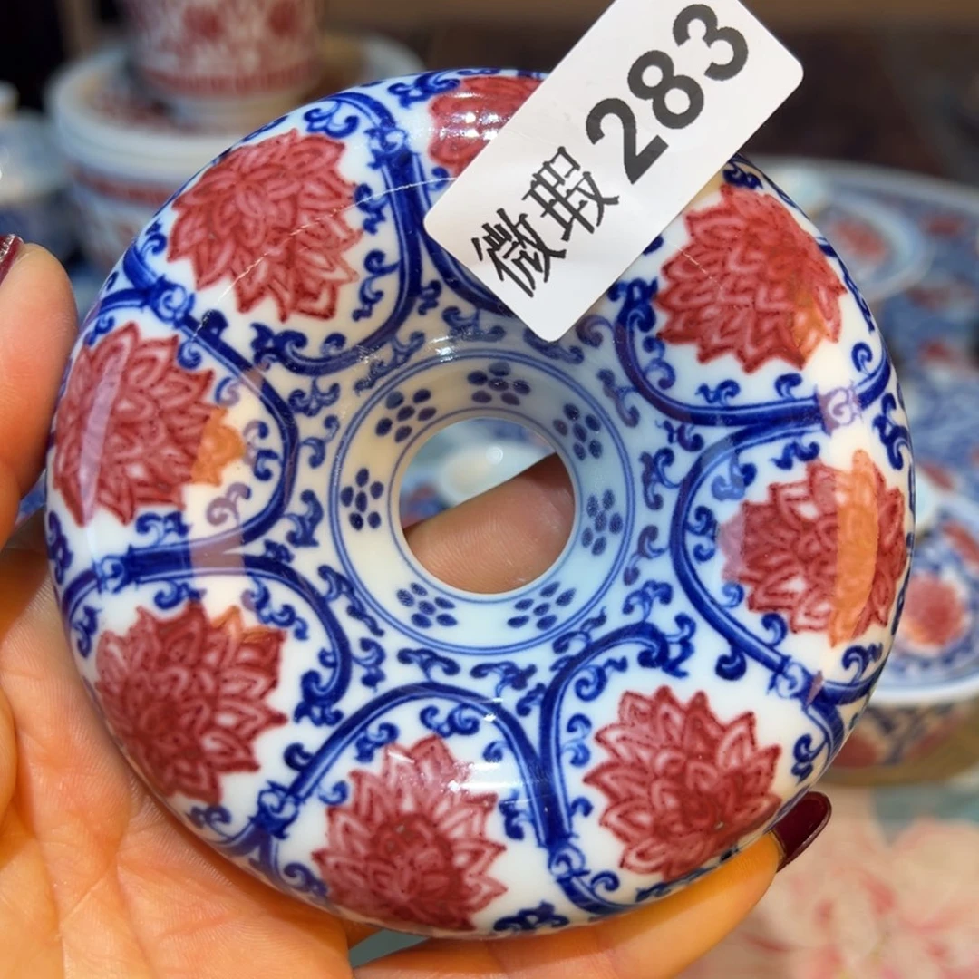 杯棒*糖青花釉里红原矿