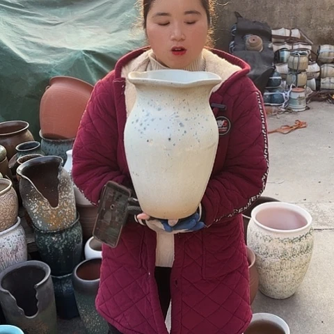 口20高32瑕疵盆子。