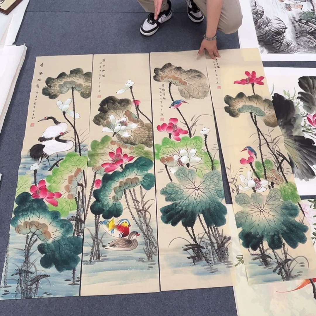 国画国画纯水绘作品