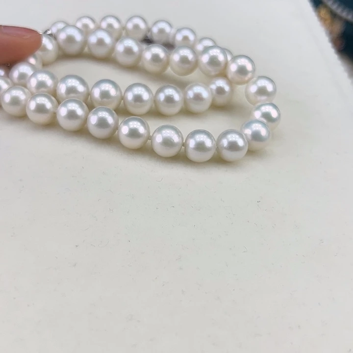 淡水珍珠银S925镶嵌颈饰➕10-11高品极光炫彩