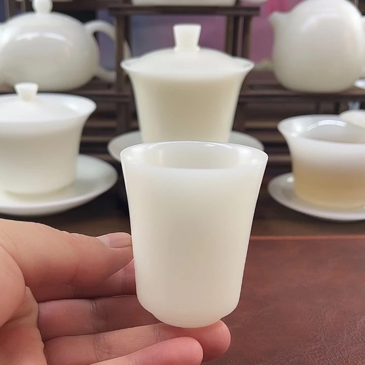 隐唐窑/璞玉素烧自生釉70ml闻香主人杯