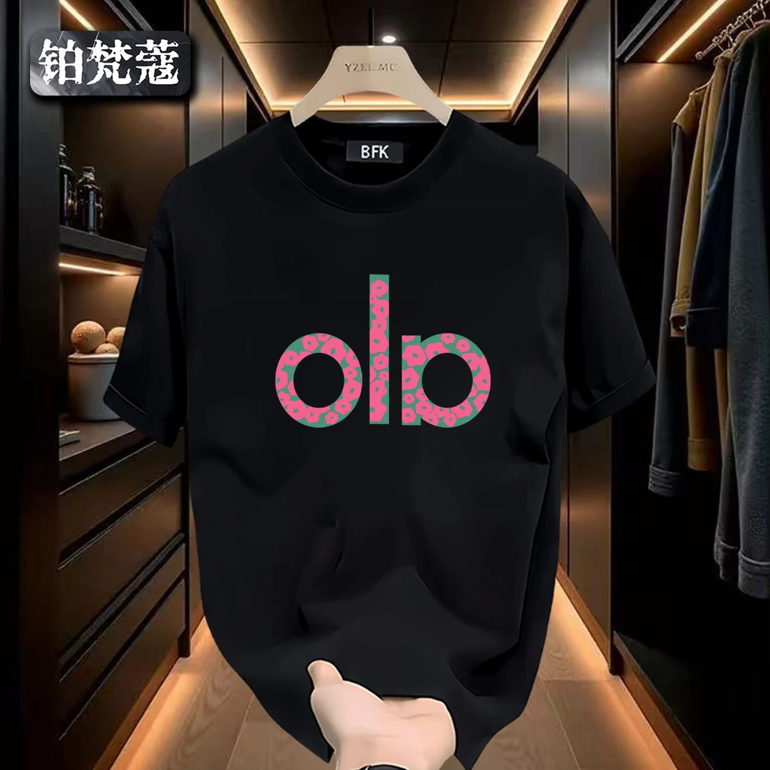 铂梵蔻潮流ins痞帅T恤百搭短袖休闲纯棉上衣夏季圆领印花男士美式