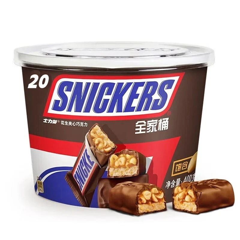 士力架夹心花生巧克力家庭装400g（新老包装随机发货）