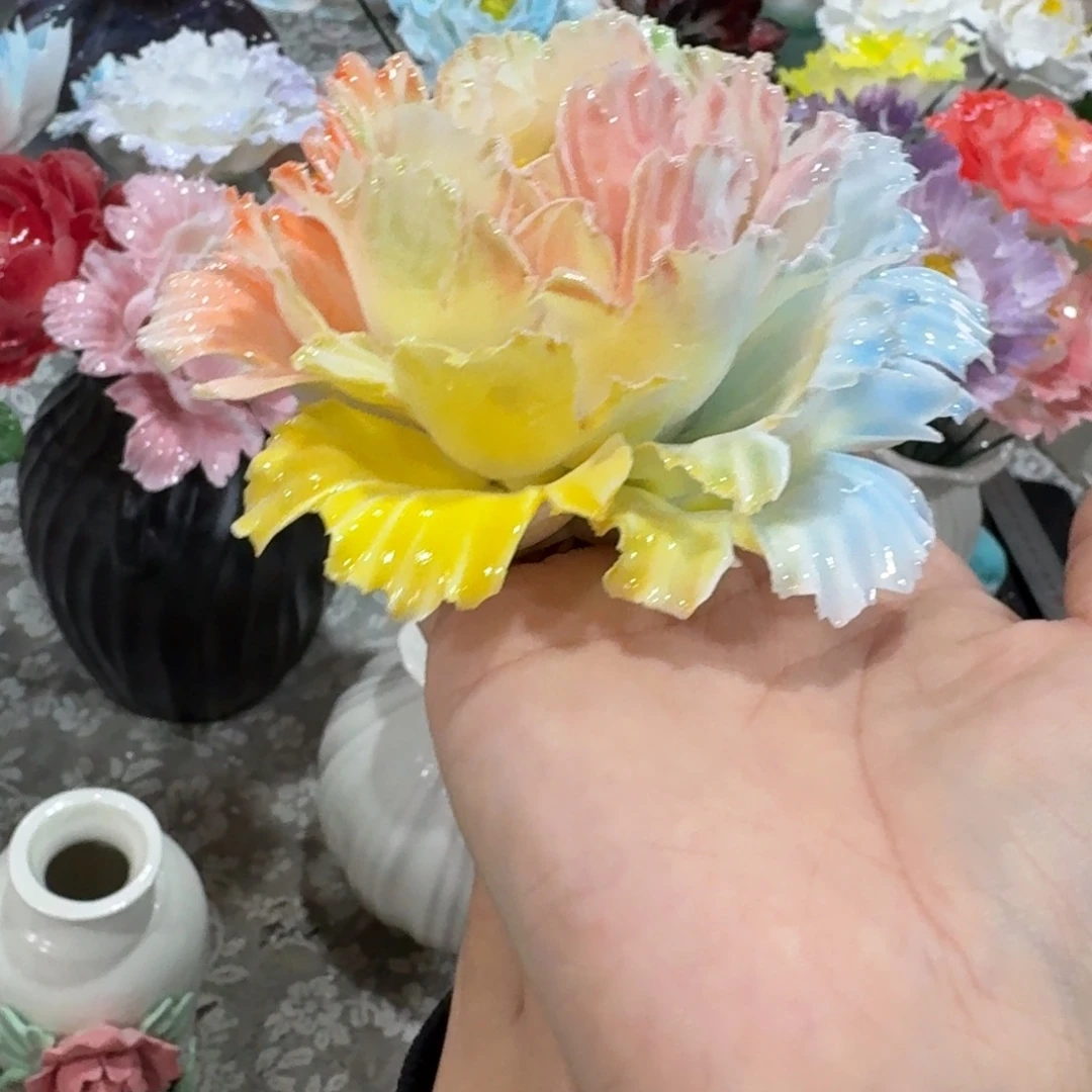 陶瓷花拍满20元带特退款拉黑