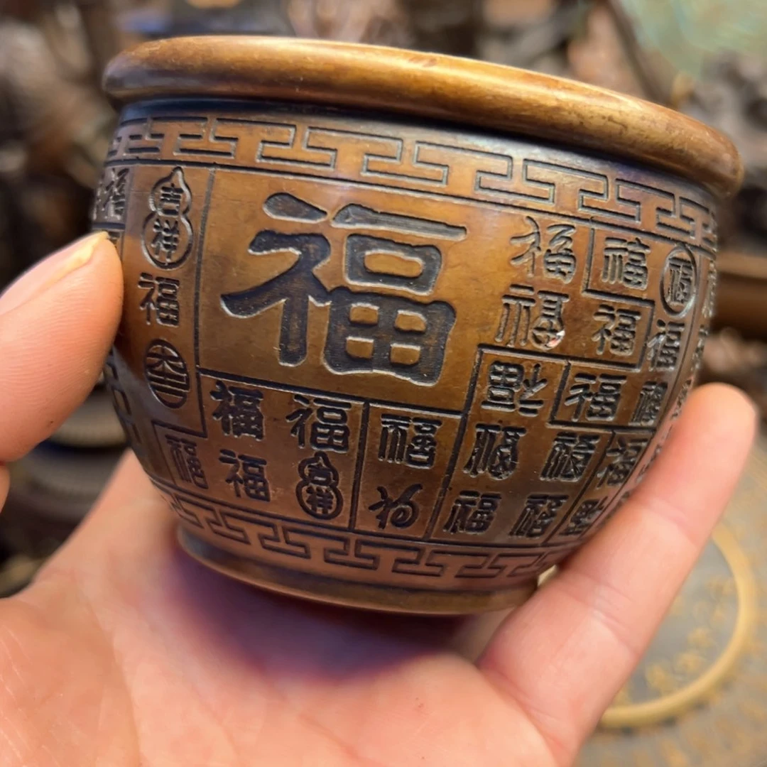 铜摆件欢迎欢迎你