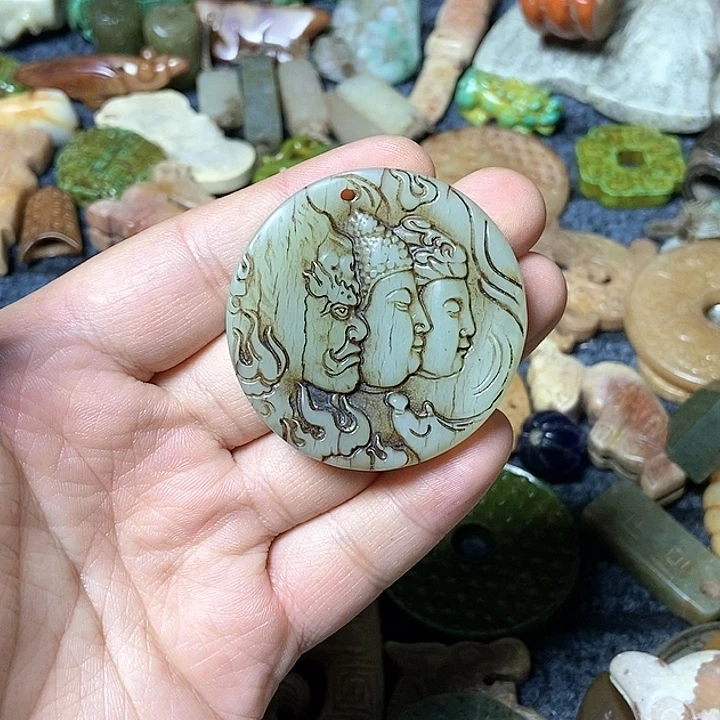 和田玉未镶嵌颈饰131