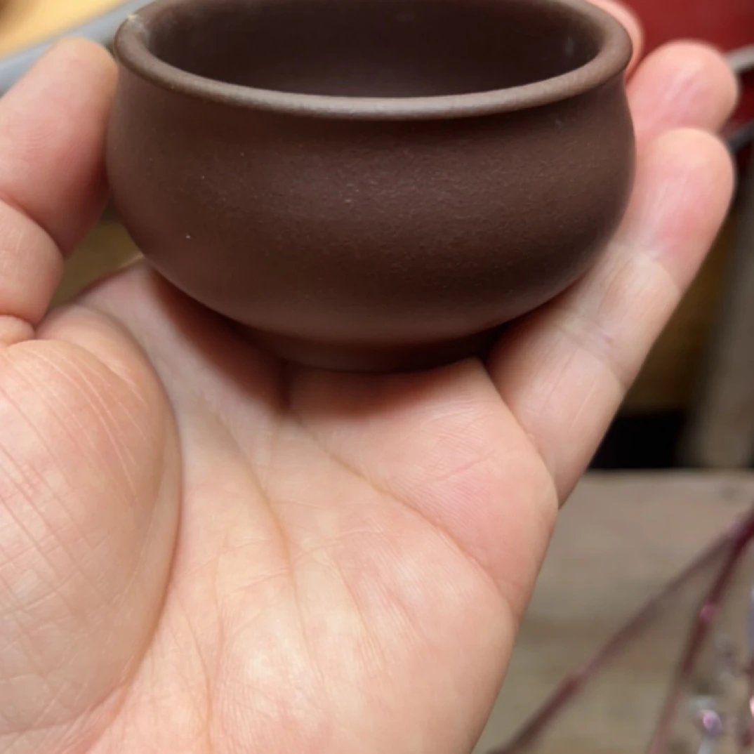 宜兴紫砂壶，底槽清，半手工制作