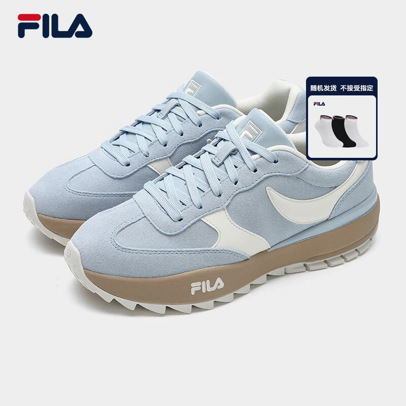 斐乐方女鞋老爹鞋2024冬季新款弯月鞋运动鞋德训鞋F12W441125F