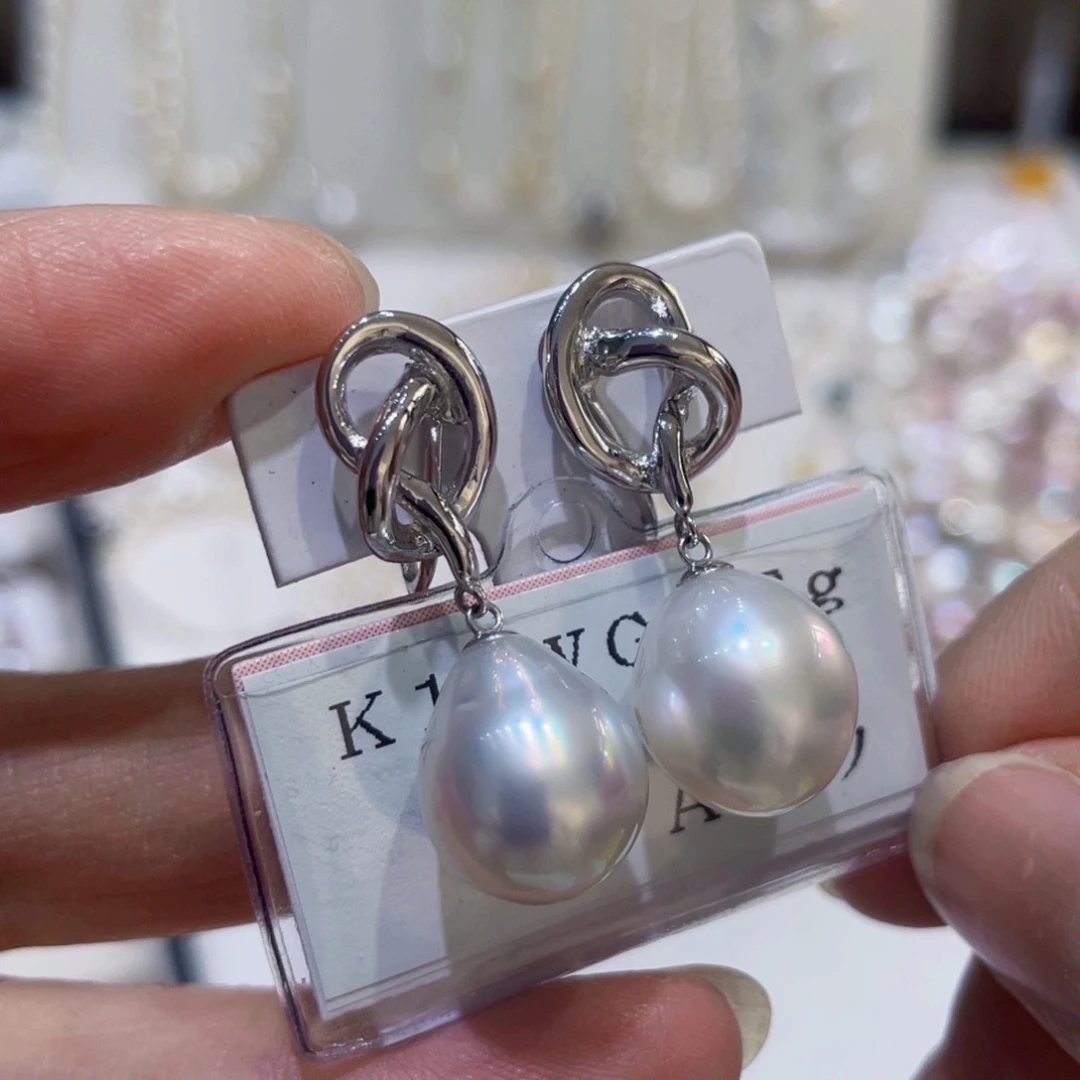 海水珍珠耳饰未镶嵌