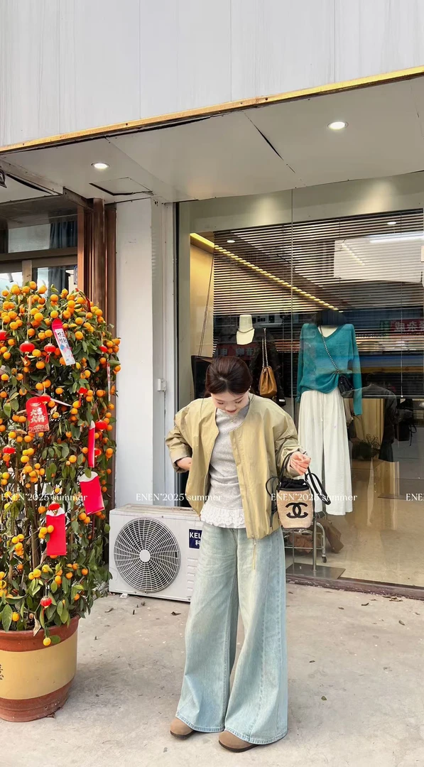 EE·【轻风叙】春款新款简约色系短款外套